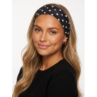 Bandeau à pois Jaliana - Noir