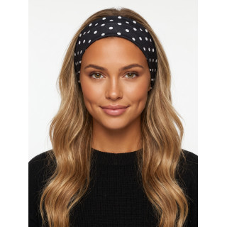 Bandeau à pois Jaliana - Noir