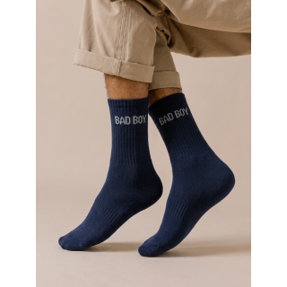 Chaussettes "Bad boy" - Bleu marine