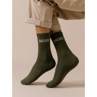Chaussettes "Bad boy" - Kaki