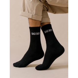 Chaussettes "Bad boy" - Noir