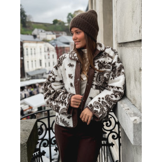 Veste réversible Stéphanie - Chocolat/Ecru