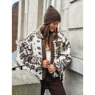 Veste réversible Stéphanie - Chocolat/Ecru