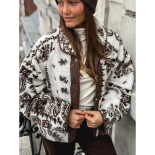 Veste réversible Stéphanie - Chocolat/Ecru