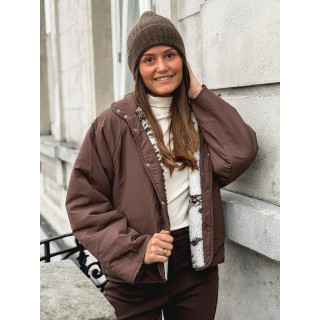 Veste réversible Stéphanie - Chocolat/Ecru