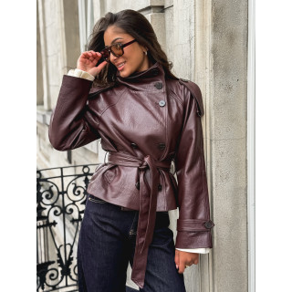 Veste en simili Nepal - Bordeaux