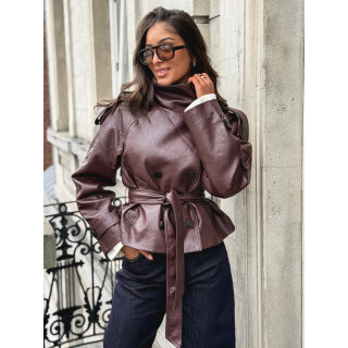 Veste en simili Nepal - Bordeaux
