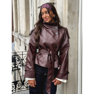 Veste en simili Nepal - Bordeaux
