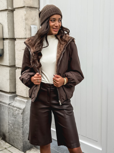 Veste réversible Zélénia - Chocolat
