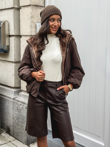 Veste réversible Zélénia - Chocolat