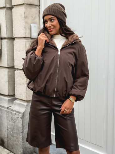 Veste réversible Zélénia - Chocolat