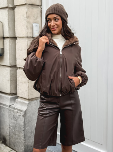 Veste réversible Zélénia - Chocolat