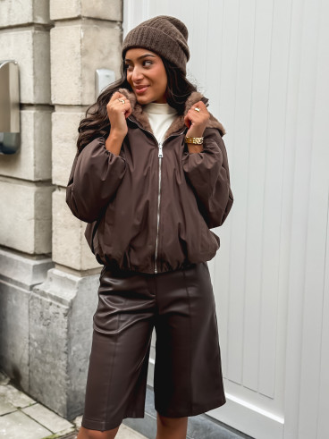 Veste réversible Zélénia - Chocolat