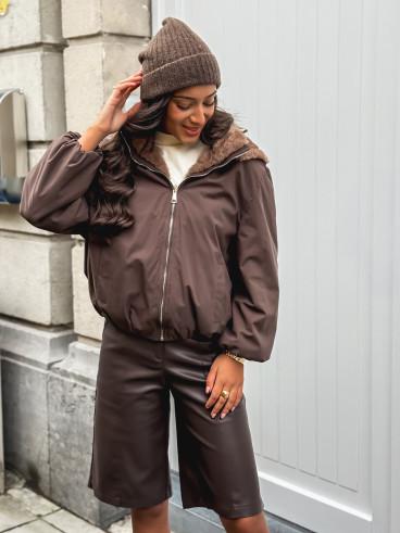 Veste réversible Zélénia - Chocolat