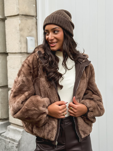 Veste réversible Zélénia - Chocolat