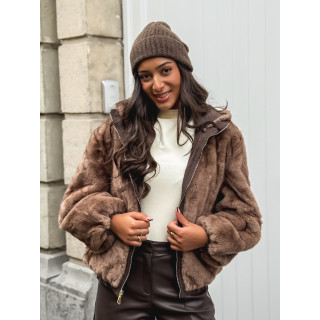 Veste réversible Zélénia - Chocolat