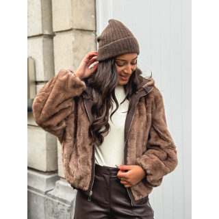 Veste réversible Zélénia - Chocolat