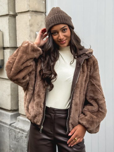 Veste réversible Zélénia - Chocolat