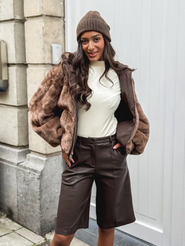 Veste réversible Zélénia - Chocolat