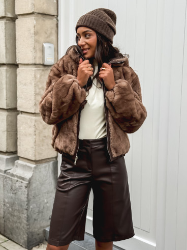 Veste réversible Zélénia - Chocolat