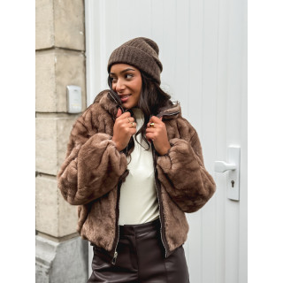 Veste réversible Zélénia - Chocolat