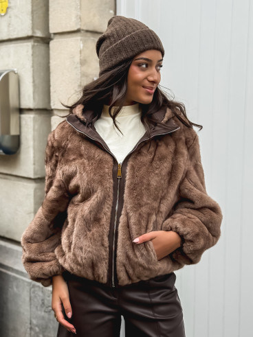 Veste réversible Zélénia - Chocolat