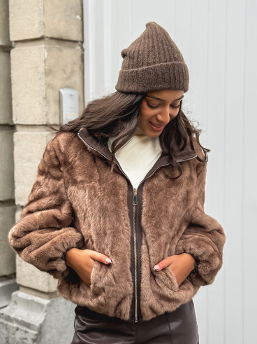 Veste réversible Zélénia - Chocolat