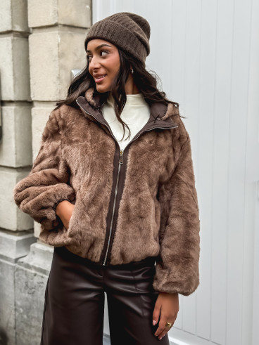 Veste réversible Zélénia - Chocolat