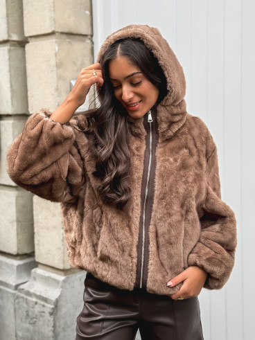 Veste réversible Zélénia - Chocolat