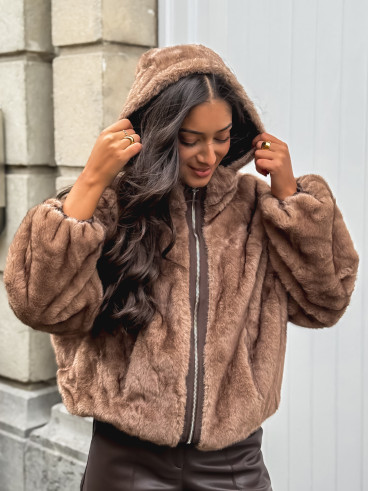 Veste réversible Zélénia - Chocolat