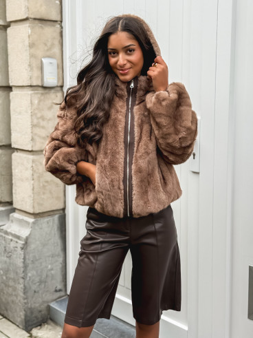 Veste réversible Zélénia - Chocolat