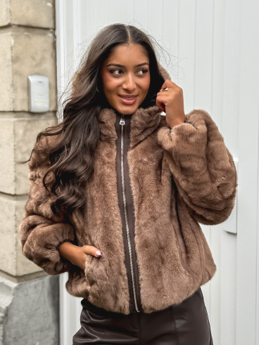 Veste réversible Zélénia - Chocolat