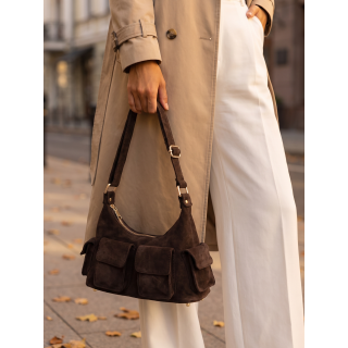 Sac en suédine Manola - Chocolat