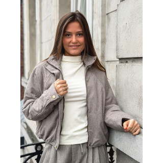 Veste à motifs Maïté - Taupe