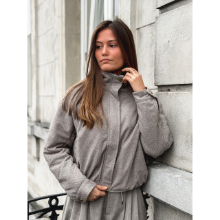 Veste à motifs Maïté - Taupe
