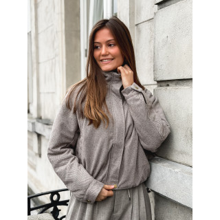 Veste à motifs Maïté - Taupe