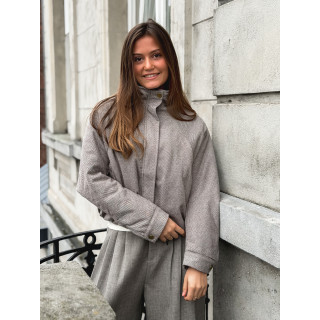 Veste à motifs Maïté - Taupe