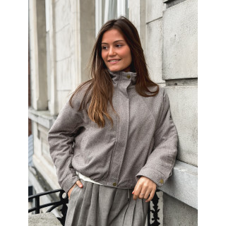 Veste à motifs Maïté - Taupe