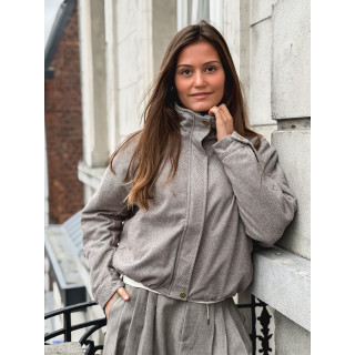 Veste à motifs Maïté - Taupe