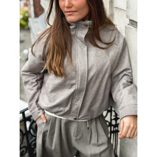 Veste à motifs Maïté - Taupe
