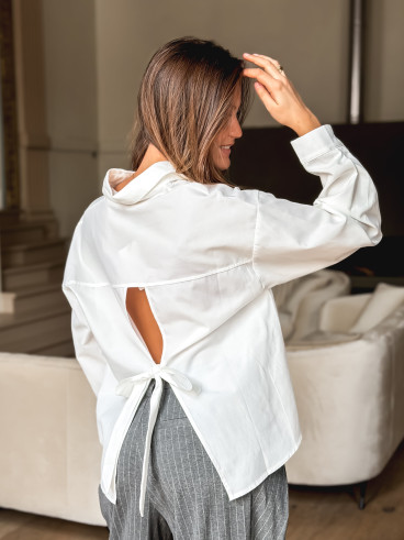 Chemise Nathalina - Blanc Chemise Nathalina - Blanc