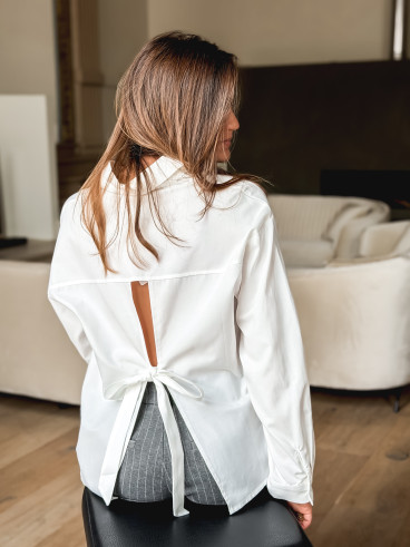 Chemise Nathalina - Blanc Chemise Nathalina - Blanc