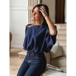 Blouse Zendayana - Bleu marine