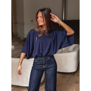 Blouse Zendayana - Bleu marine