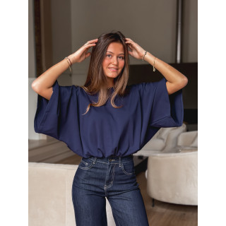 Blouse Zendayana - Bleu marine
