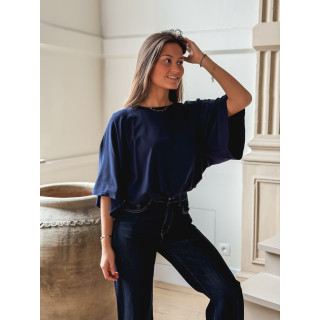 Blouse Zendayana - Bleu marine