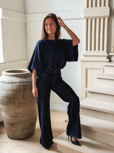 Blouse Zendayana - Bleu marine