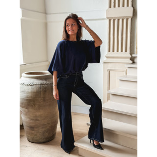 Blouse Zendayana - Bleu marine