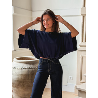 Blouse Zendayana - Bleu marine