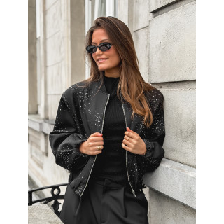 Bomber à strass Ceylan - Noir